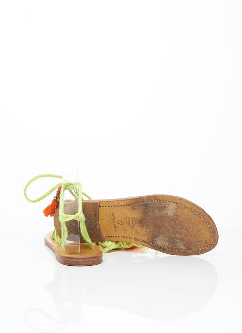 Sandales/Nu pieds vert SWILDENS pour femme