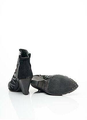 Bottines/boots matière lisse talon de 7 à 9cm noir STRATEGIA femme