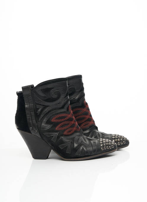 Bottines/boots talon de 7 à 9cm noir STRATEGIA femme