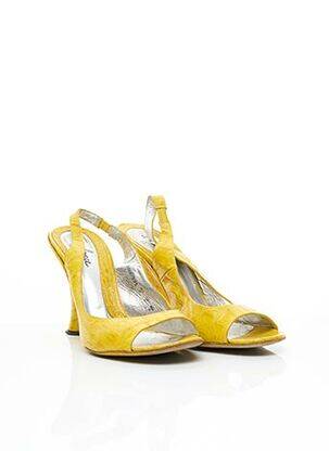 Sandales/nu pieds fermeture boucle(s) talon de 7 à 9cm jaune FREE LANCE femme
