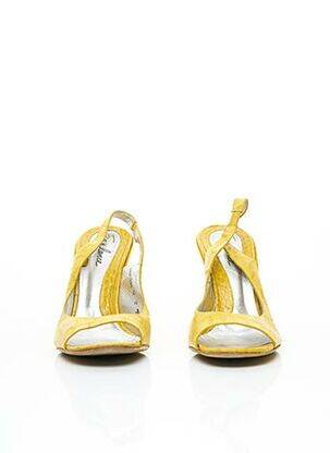 Sandales/nu pieds fermeture boucle(s) talon de 7 à 9cm jaune FREE LANCE femme