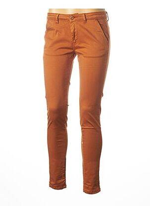 Pantalon 7/8 orange LE TEMPS DES CERISES pour femme