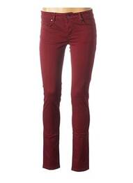 Pantalon slim taille basse taille basse rouge SALSA femme