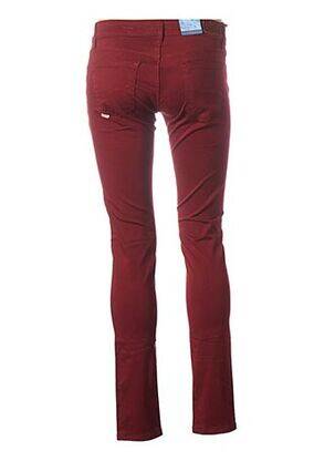 Pantalon slim taille basse taille basse rouge SALSA femme