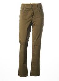Sarouel stretch taille haute vert SALSA femme