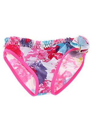 Bas de maillot de bain tissage satiné rose ABSORBA fille