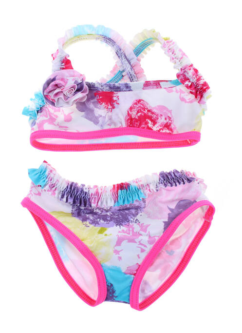 Maillot de bain 2 pièces haut bandeau rose ABSORBA fille