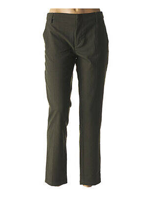 Pantalon slim taille basse taille basse vert REIKO femme