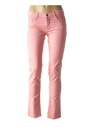 Pantalon slim taille basse taille basse rose SWILDENS femme