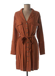 Robe mi-longue orange GRACE & MILA pour femme seconde vue