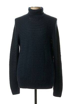 Pull col roulé bleu FYNCH-HATTON pour homme