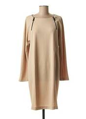 Robe mi-longue beige NINATI pour femme seconde vue