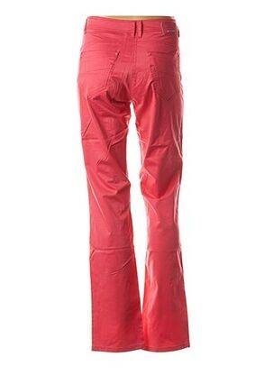 Pantalon droit stretch taille haute rose JOCAVI femme