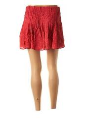 Jupe courte rouge ANNA pour femme seconde vue