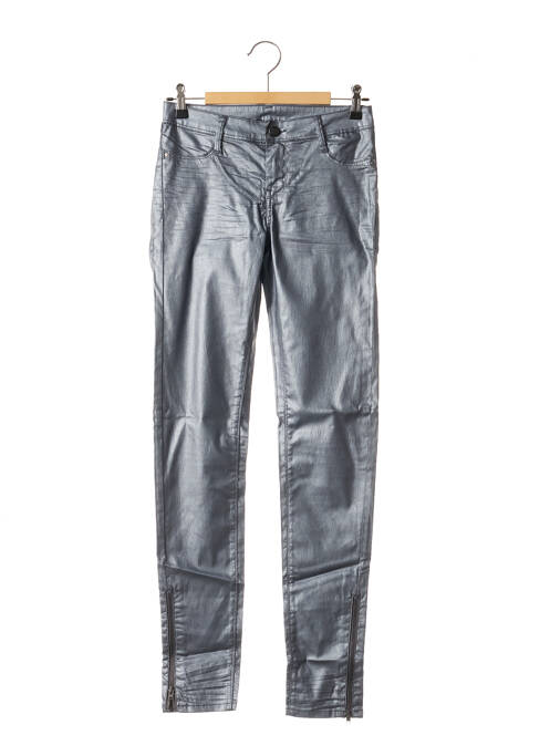 Pantalon slim gris TEDDY SMITH pour femme