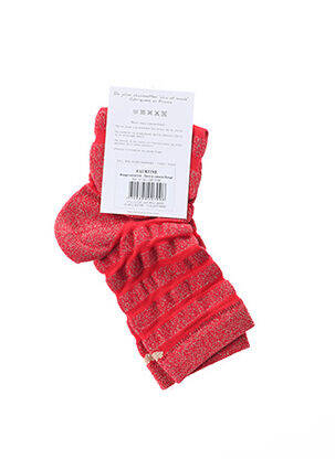 Chaussettes stretch rouge MY LOVELY SOCKS femme