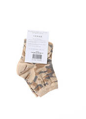 Chaussettes beige MY LOVELY SOCKS pour fille seconde vue