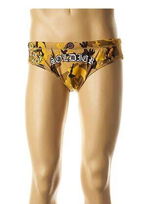 Slip de bain stretch marron XTG homme