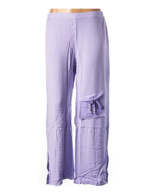 Pantalon 7/8 violet GARUDA GARUZO pour femme