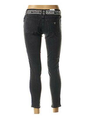 Jeans coupe slim taille basse taille basse noir GUESS femme