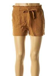Short coupe droite marron SEE THE MOON femme