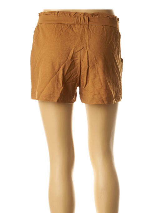 Short coupe droite marron SEE THE MOON femme