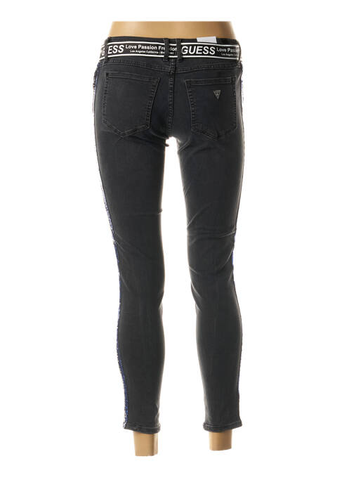 Jeans coupe slim noir GUESS pour femme