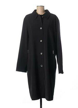 Manteau long noir FE CLASSIQUE CLUB pour femme