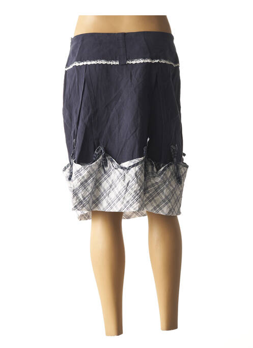 Jupe mi-longue bleu O.K.S pour femme