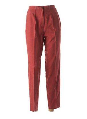 Pantalon droit rouge ALMINA pour femme