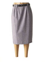 Jupe mi-longue coupe droite gris HAMMER femme