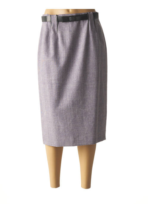 Jupe mi-longue coupe droite gris HAMMER femme