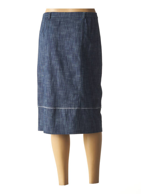 Jupe mi-longue bleu K'TENDANCES pour femme