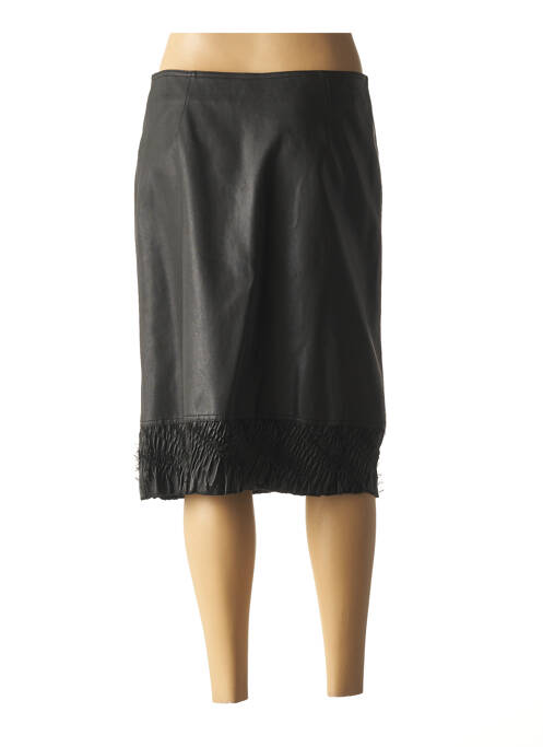 Jupe mi-longue noir PAUL BRIAL femme