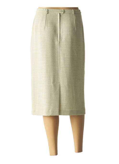 Jupe mi-longue vert FEDORA pour femme