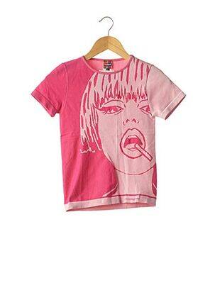 T-shirt rose DESIGUAL pour femme