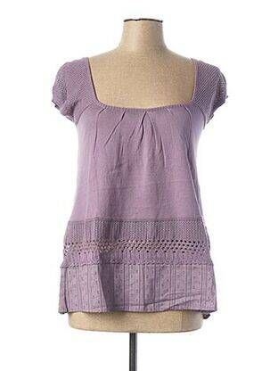 Pull violet 2 TWO pour femme