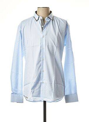 Chemise manches longues bleu BEN & BEN pour homme