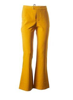 Pantalon flare jaune EIGHT PARIS pour femme