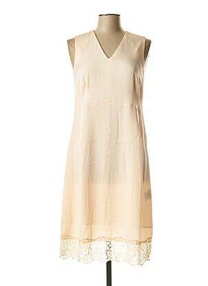 Robe mi-longue sans manche sans manche chair SET femme