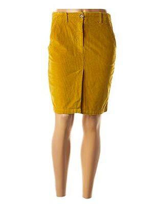 Jupe courte poches jaune LEON & HARPER femme