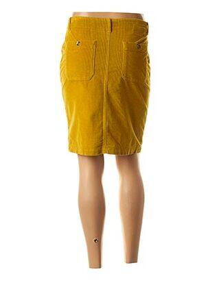 Jupe courte poches jaune LEON & HARPER femme