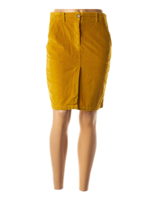 Jupe courte jaune LEON & HARPER pour femme