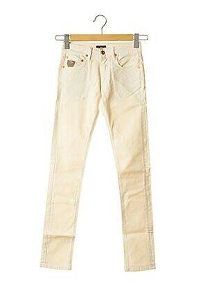 Jeans coupe slim slim taille basse beige APRIL 77 femme