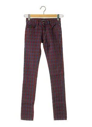 Pantalon slim taille basse rouge APRIL 77 femme