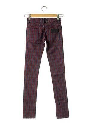 Pantalon slim taille basse rouge APRIL 77 femme