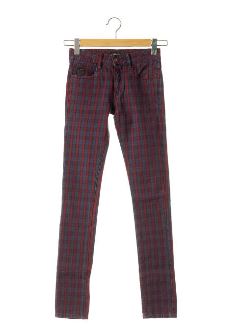 Pantalon slim taille basse rouge APRIL 77 femme