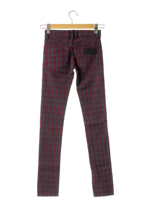 Pantalon slim taille basse rouge APRIL 77 femme
