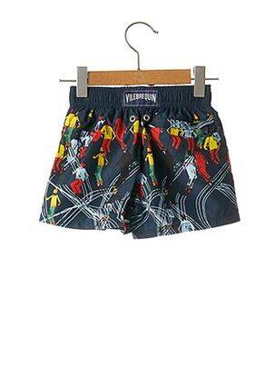 Short de bain imprimé fantaisie bleu VILEBREQUIN garcon