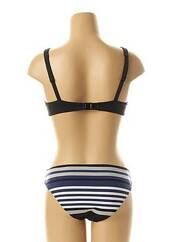 Maillot de bain 2 pièces bleu LOU pour femme seconde vue